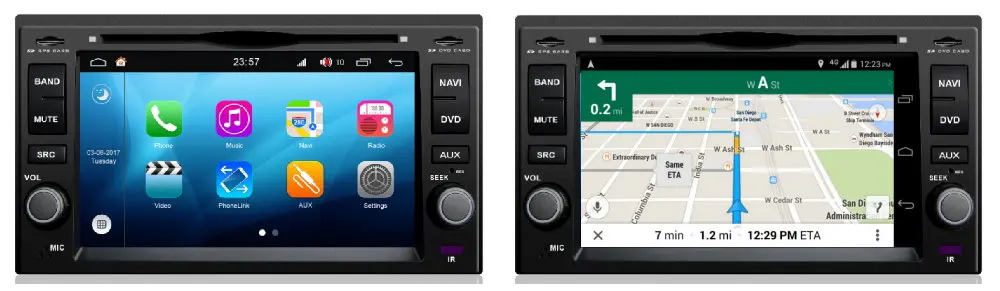 Excellent Car Android System RockChip PX5 1080P IPS LCD Screen For Kia Sephia / Spectra / Spectra5 2004~2009DVD Player GPS Navigation 1