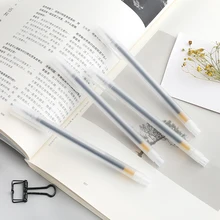 MIRUI Бутик Простой Классический без печати стиль гелевая ручка 0,5 мм игольчатый матовый прозрачный студенческие принадлежности