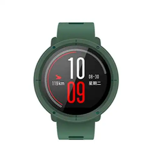Чехлы для часов для Xiaomi Huami Amazfit Pace Smartwatch PC защитный чехол Чехол бампер Pace 2 спортивные умные часы аксессуары - Цвет: GREEN