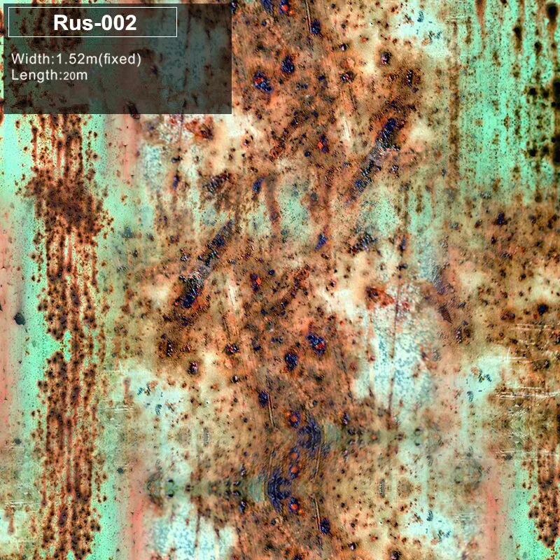 RUS 002 Rust Vinyl Wrap Rust Car Vinyl Film Air Bubble Free Vehicle