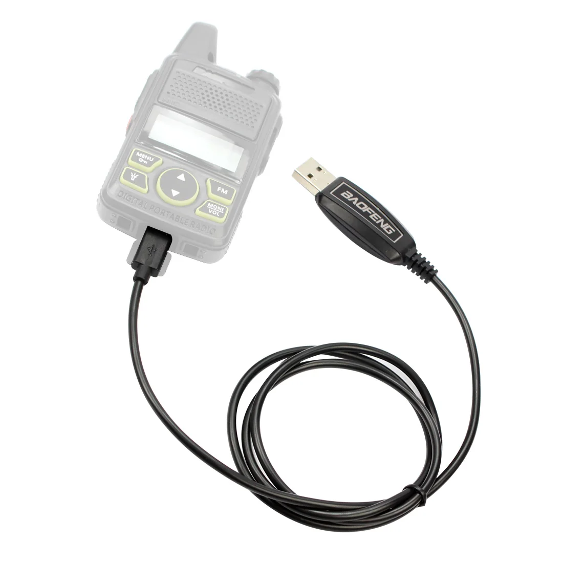 Original BAOFENG T1 USB Programming Cable For BAOFENG BF-T1 BF-9100 Mini Radio Walkie Talkie With CD Firmware Parts