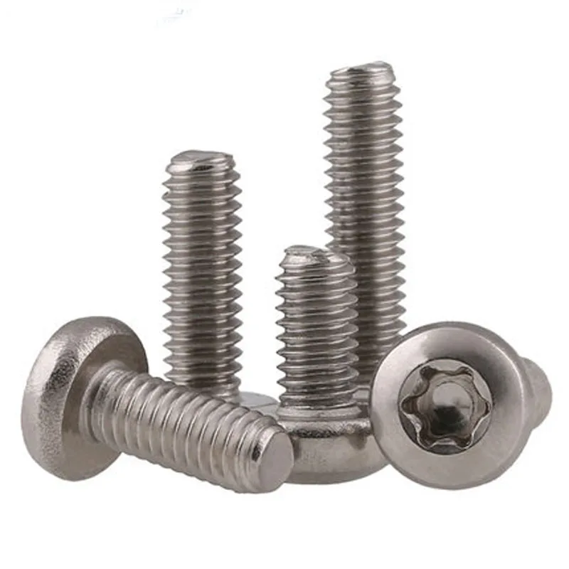 

30pcs M4 Inner plum screws Round Pan Torx T&TX bolt Mechanical screw 304 stainless steel 5mm-50mm length