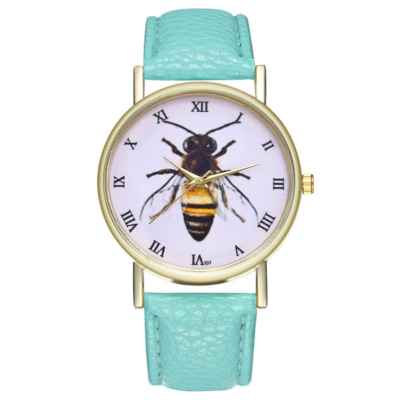 Horloge Dames Лучшие Продавцы минимализм креативный тренд Ретро часы пчелы насекомые женские часы Cuckoo Kol Saatie@ 50