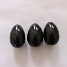 UNDRILLED 10 шт. 45*30 мм натуральное яйцо из обсидиана для Kegel упражнений тазовые мышцы пола Упражнение яйцо для тренировки вагины шарик Бен-ва