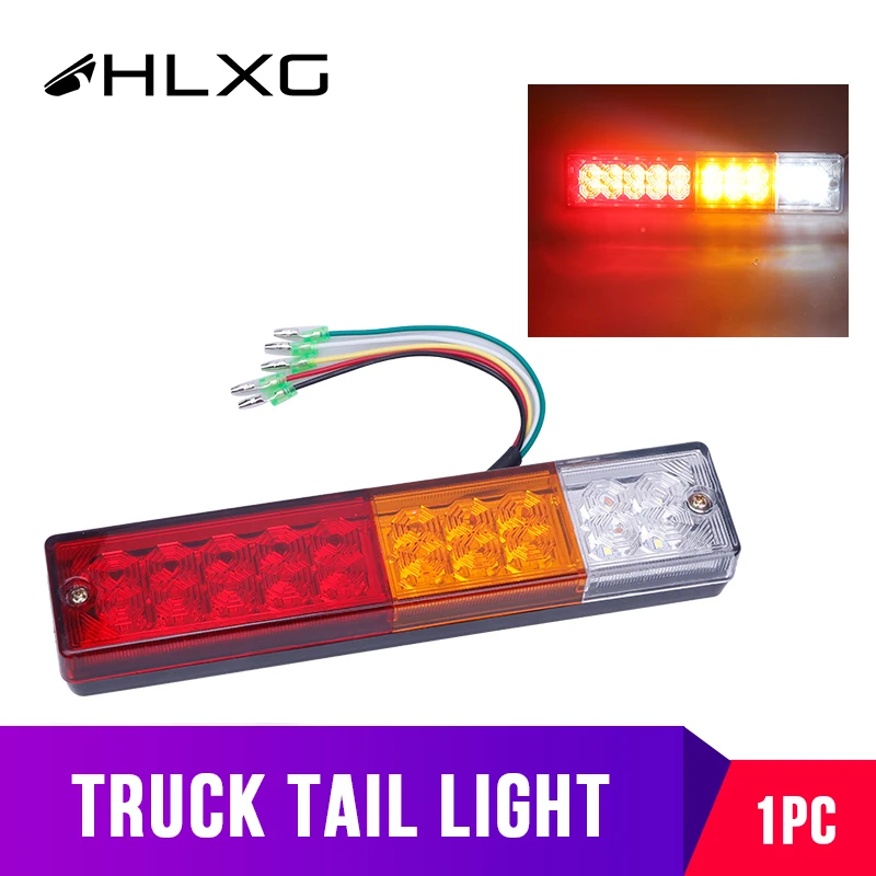 

20 LED Tail Light Car Truck Trailer Rear Reverse Indicator Tail Light Assembly Stop turn signal Lamp parking Lights 12V 24V 1pc