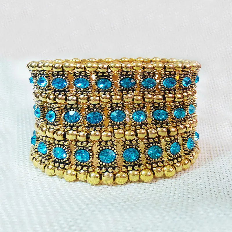 Трехрядный многослойный растягивающийся браслет со стразами|bracelet religious|crystal cuff