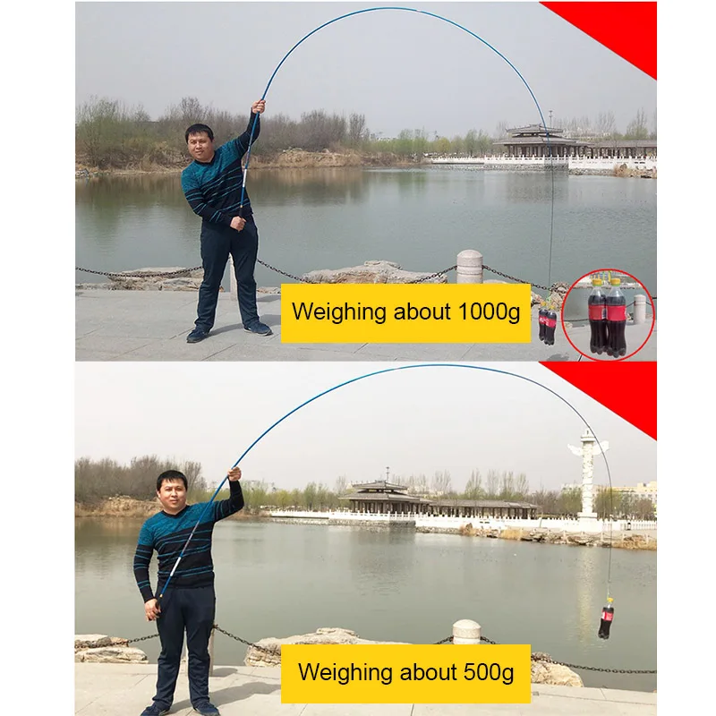 

Carbon Fishing Pole Portable Telescopic Hard Fishing Rod for Stream Freshwater FG66