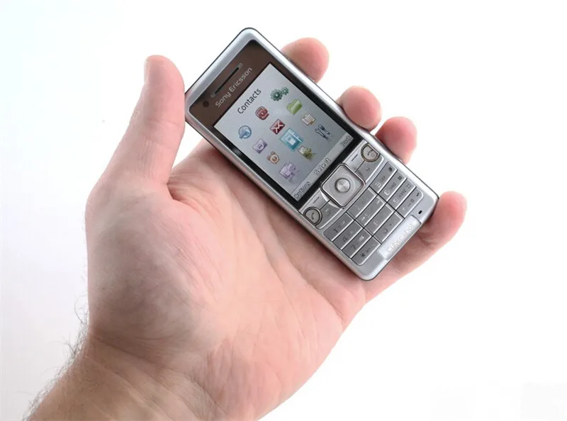 Разблокированный sony Ericsson C510 одноядерный 3.15MP Bluetooth 930 мАч FM радио Восстановленный мобильный телефон