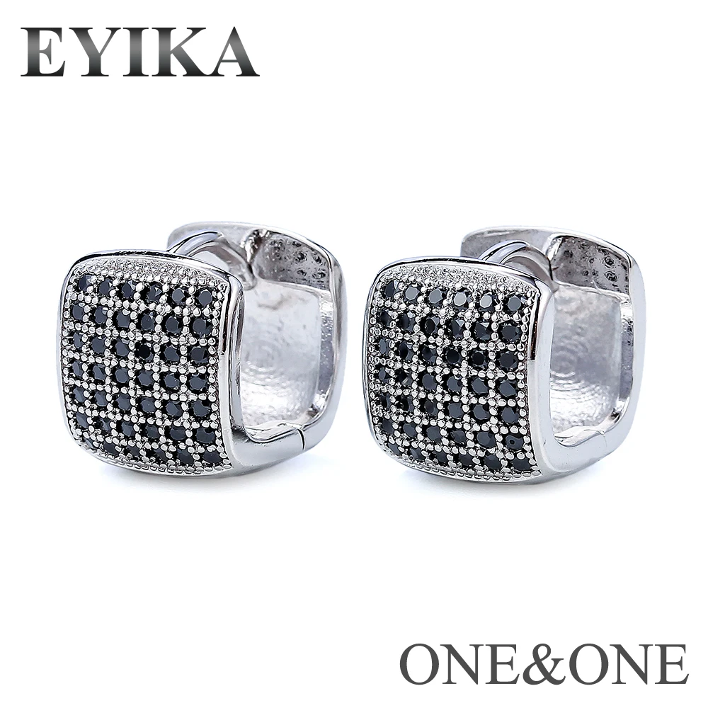 

EYIKA New Arrival Small Hoop Earrings Rainbow Style CZ Jewelry Fashion Animal Design Starfish/Elephant/Ant/Crab/Frog 1 Pair