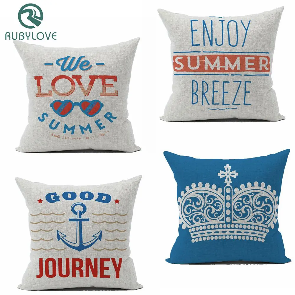 Mediterranean Style LOVE Pillow Case Pillow Home Decor Cushion Decorative Pillow Cover Cushion