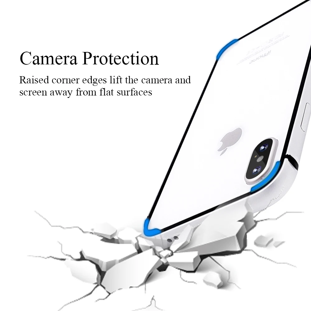Чехол бампер Ascromy для iPhone XS Max Алюминиевый металлический защитный силиконовый