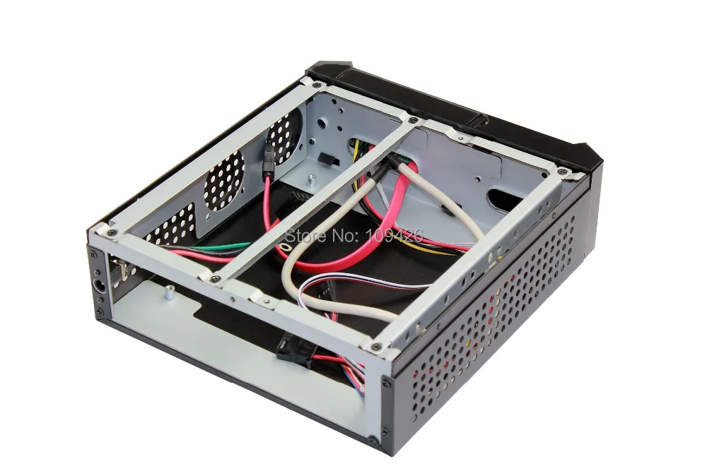 Черный чехол Realan Mini ITX HTPC PC E 3016 с вентилятором питания|htpc pc case|pc casemini itx htpc |