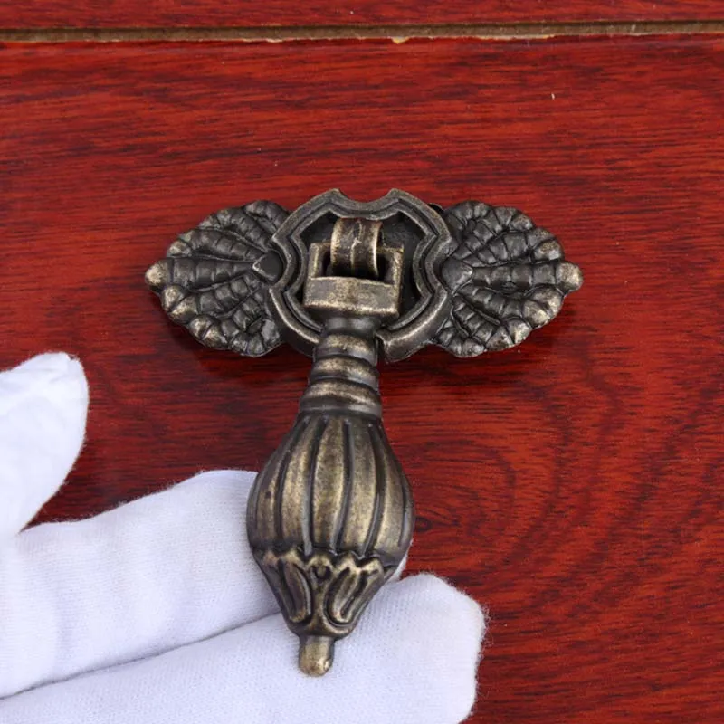 Rustico retro style antique brass drawer knobs pulls vintage