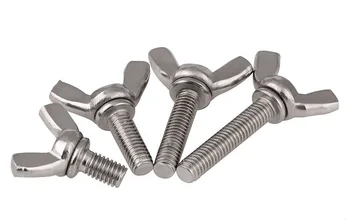 

10PCS/LOT 304 STAINLESS STEEL M10*16/20/25/30/35/40/45/50MM DIN316 Wing Screw Bolts Thumb Hand Wing Bolts Hand Screws