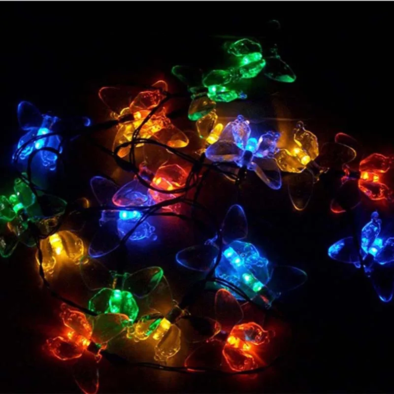 Наружное освещение Красочные украшения Бабочка Luz гирлянда водонепроницаемый