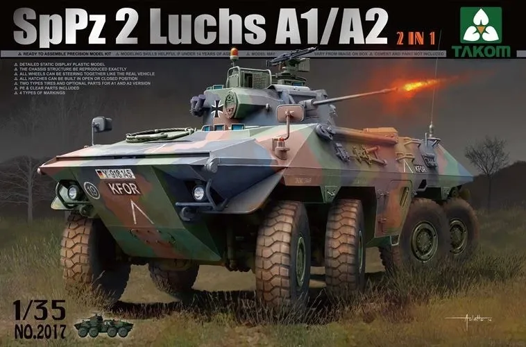 

1/35 Modern German SpPZ Wheeled Armored Vehicle A1 / A2 2017