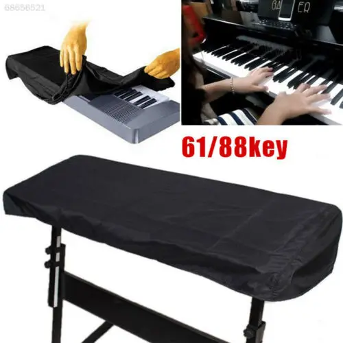 

Stylish Hot Sale Solid-black 61 and 88 Key Electronic Piano Keyboard Cover on Stage Dustproof Dirt-proof Protect New