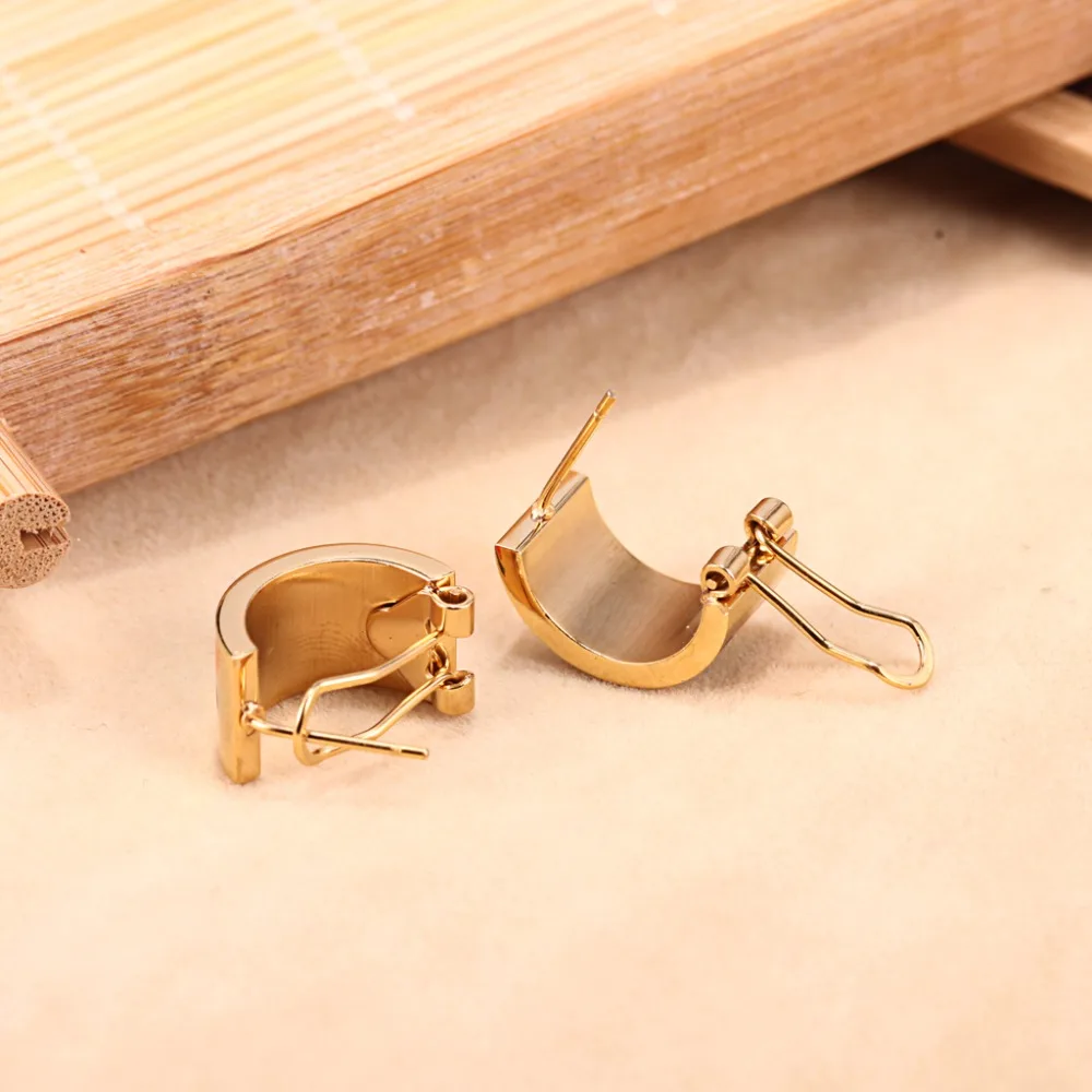 Round Graphics Cute  Necklace for Women Earring Sets  Love Pendant Long Stainless Steele Chains