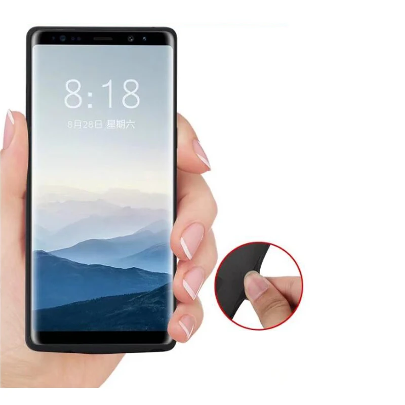 Чехол для samsung Note 8, портативный аккумулятор, зарядное устройство, держатель, чехол s/с кабелем type c для зарядки