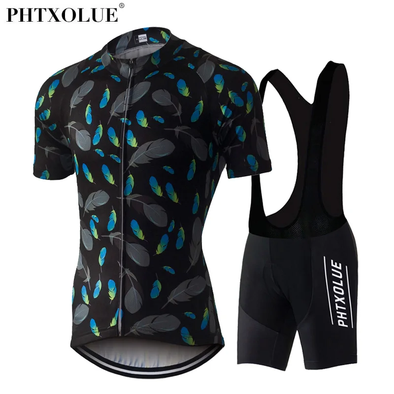 

Phtxolue Maillot Bicycle Cycling Clothing Bike Clothes Men Mountain Uniforms Suit Set Pro Team Cycling Jersey QY0303
