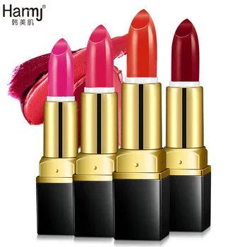 

Brand Makeup Waterproof Lipstick Diamond Long Lasting Pearly Lips Lip Stick Maquiagem Moisturizer Lip Gloss Batom For Women