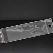 1000 шт Самоклеющиеся пластиковые пакеты, пакеты, отверстие для подвешивания 16x5 см(можно использовать 11,5x5 см) коробка витрина для украшений