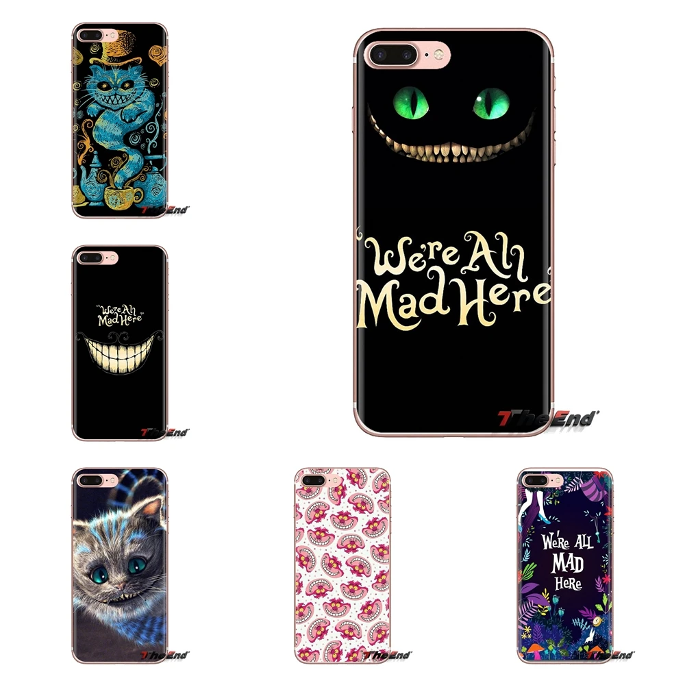 

Cheshire cat Alice In Wonderland Transparent Soft Cases Cover For Huawei Mate Honor 4C 5C 5X 6X 7 7A 7C 8 9 10 8C 8X 20 Lite Pro
