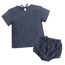 Kids Boy Clothing Sets Summer New Style Brand Toddler Kids Baby Boys Girls Clothes Short Sleeve Top T-Shirt Shorts Outfit Sets