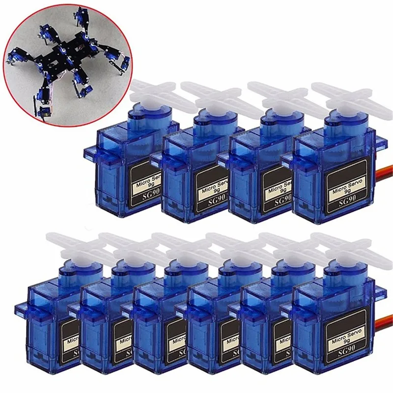 

New 9G Micro / Mini Servos + Horns For rc Helicoper Airplane better than SG90