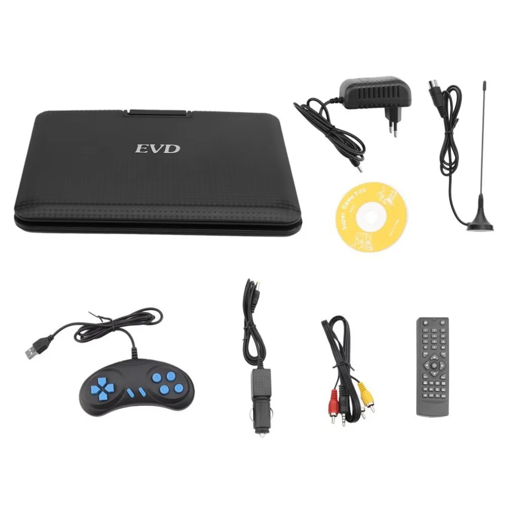 

FJD-960 9.8-Inch DVD Player 270 Degrees Swivel Screen Portable Mobile DVD Player Digital Multimedia Player EVD With TV Tuner