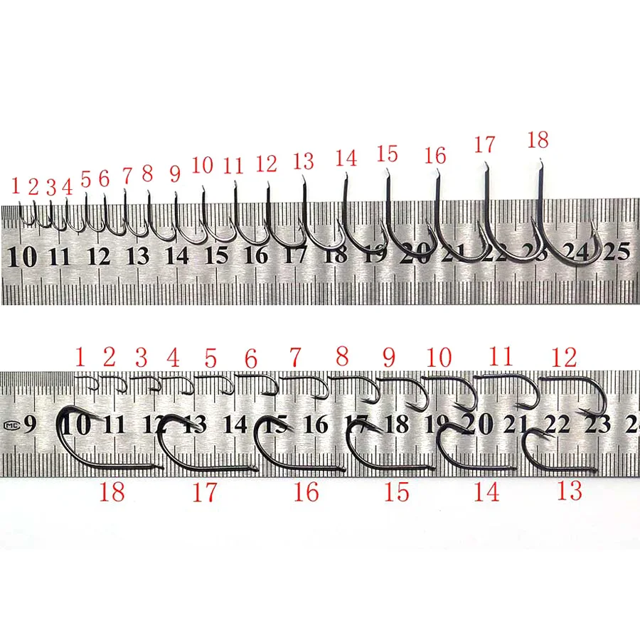 2 коробки/лот WS крючок для рыбалки из высокоуглеродистой стали рыболовный крючок черный рыболовный крючок с размером 1#-18# рыболовные крючки