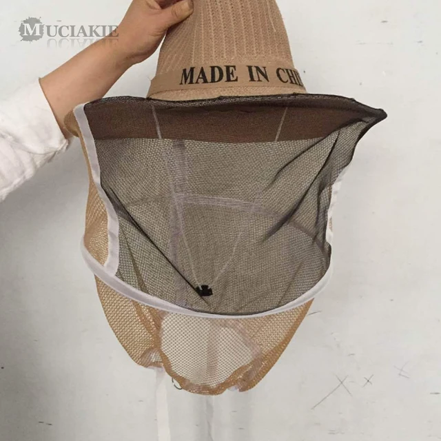 Muciakie Anti -Méh Kalap Fonal Méhész Szerszámvédelemmel A Méh Szúnyog Rovarriasztó Háló Arc Maszk Fátyolvédő - Image 4