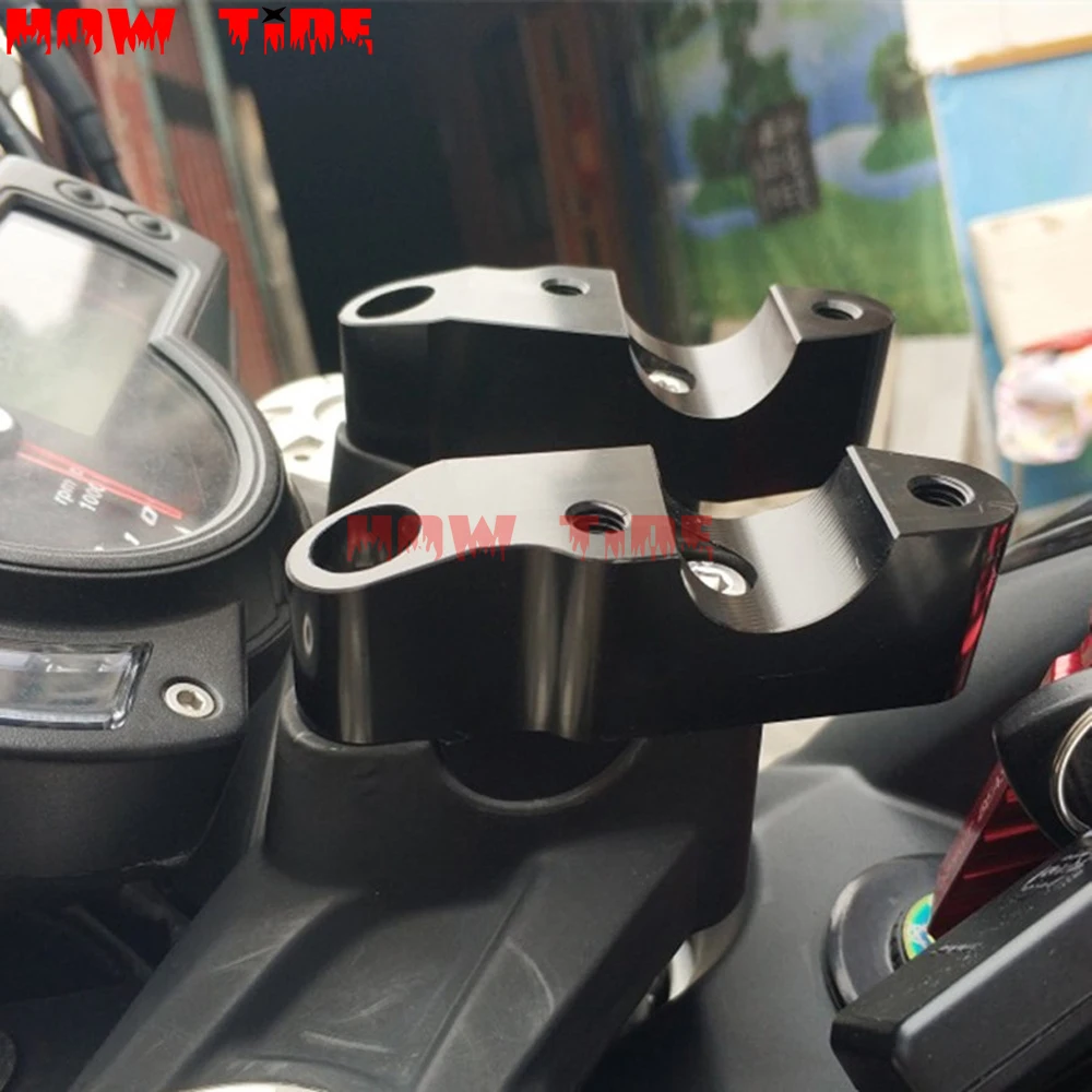 Аксессуары для мотоциклов CNC руль стояки Ручка Бар Зажим Расширение адаптер для Benelli BJ600 BN600 TNT600 BN600i TNT/BN 600