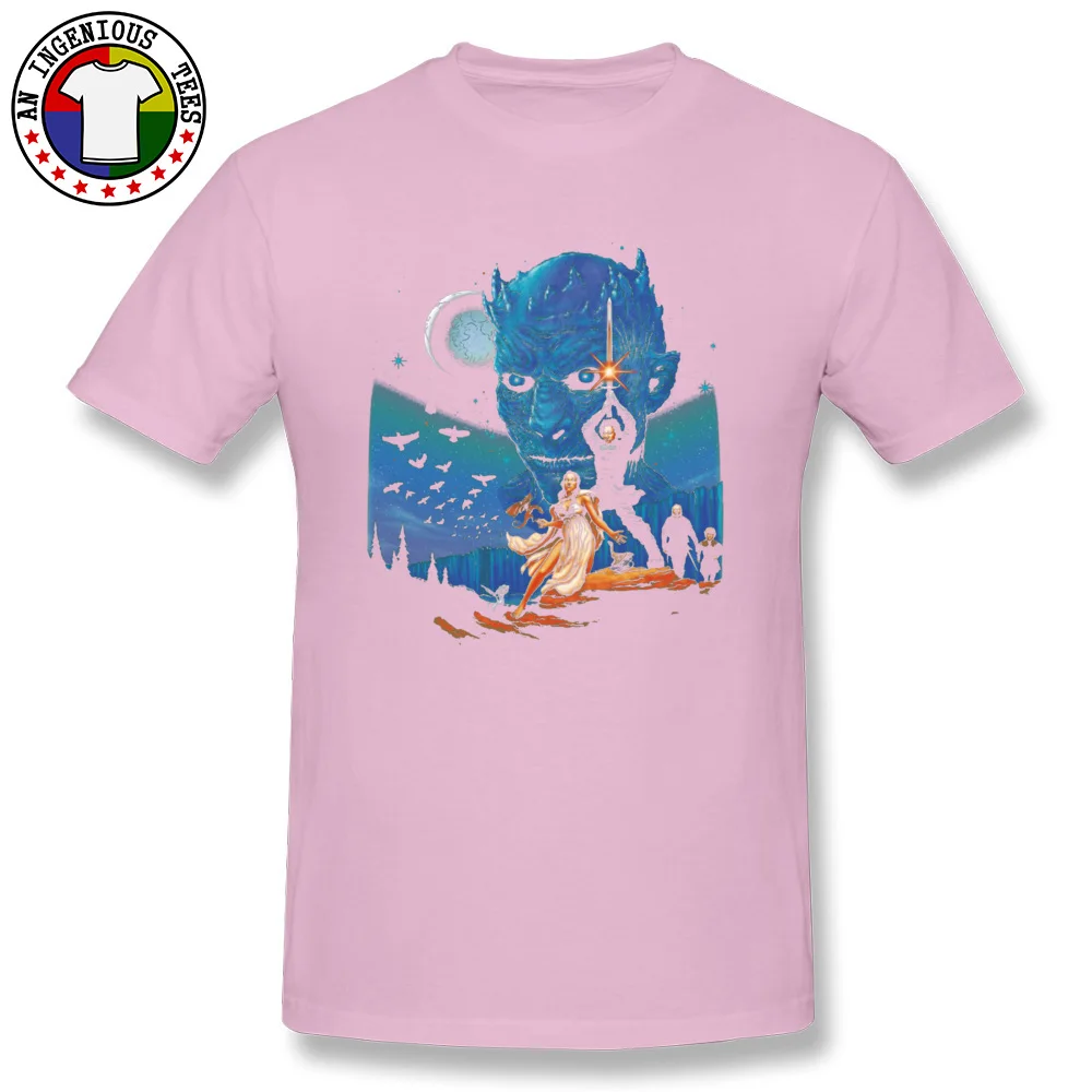 Throne Wars 6044 Dominant Short Sleeve Crazy T-Shirt 100% Cotton Round Neck Men Tees Unique Tee Shirt Fall Free Shipping Throne Wars 6044 pink