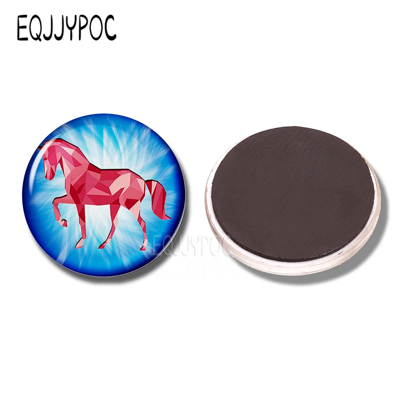 Horse 30MM Fridge Pony Stallion Equus Ferus Caballus Glass