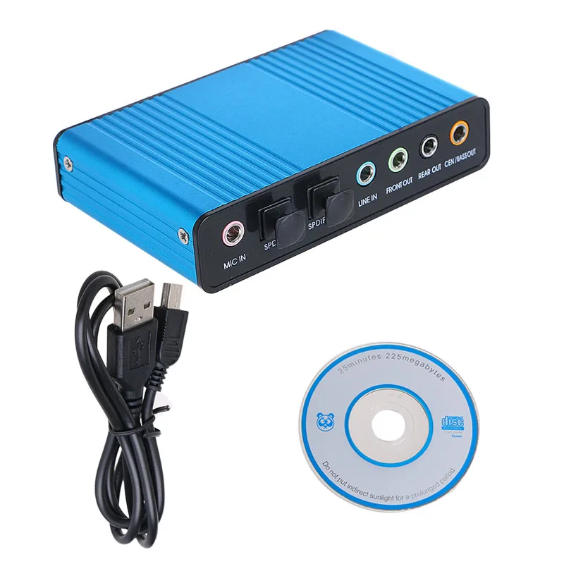 Купить ootdty внешняя звуковая карта с USB 6-канал 5.1 аудио выхода S ...