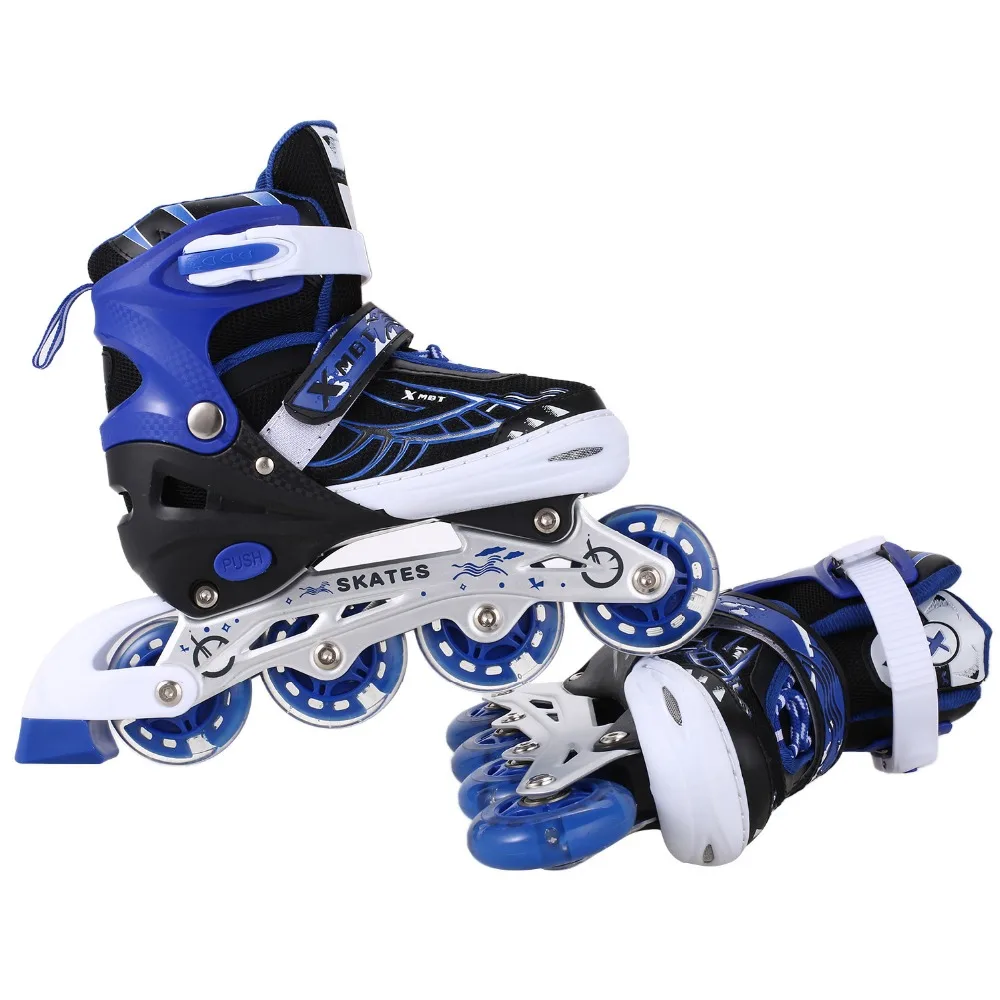ANCHEER PU Flash Whee Inline Skate Unisex PP материал роликовые коньки для внутреннего и наружного