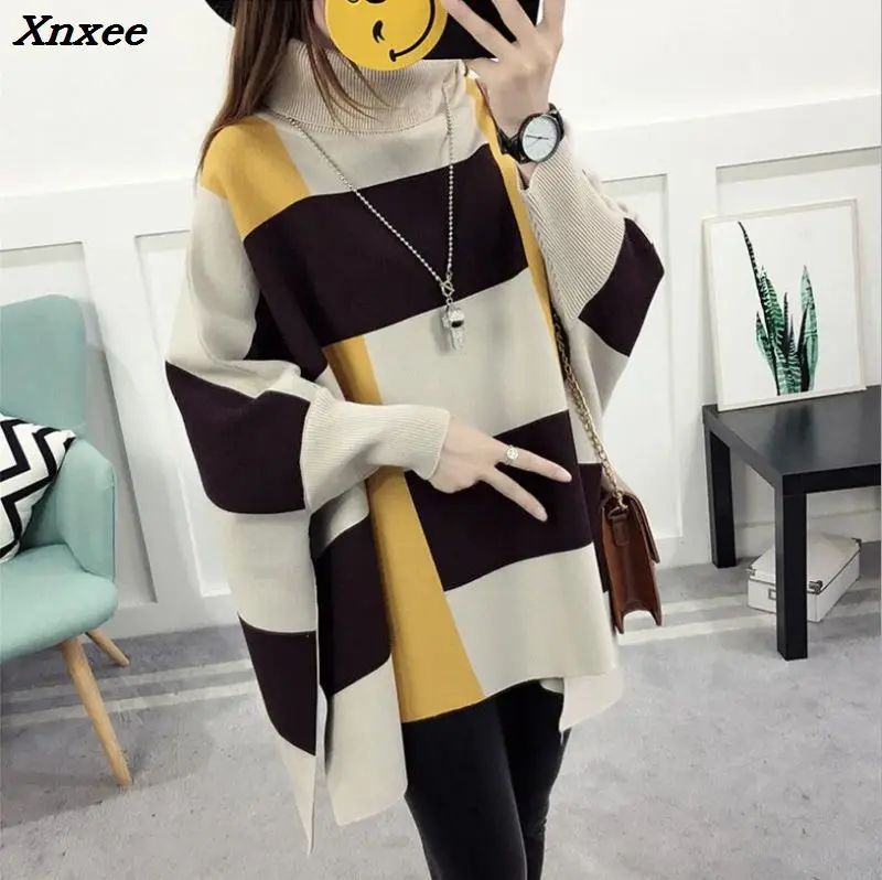 2018 Women Pullover Female Sweater Fashion Autumn Winter Plus Size Shawl Warm Casual Loose Knitted Tops Xnxee 2018 Women Pullover Female Sweater Fashion Autumn Winter Plus Size Shawl Warm Casual Loose Knitted Tops Xnxee