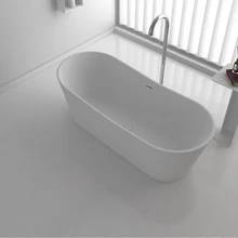 1650x700x600 мм Кварцевый CUPC одобренный Ванна Овальный отдельно стоящий твердый поверхностный камень ванна RS65121