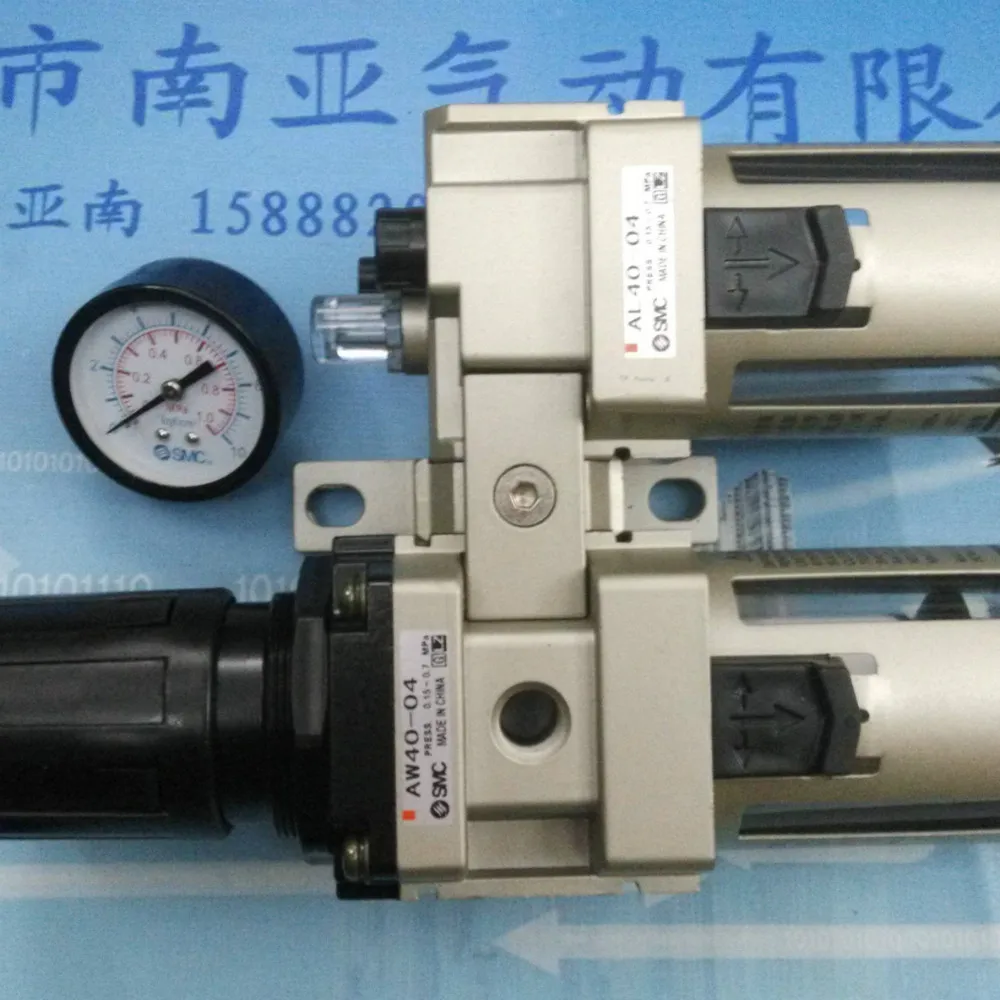 

SMC Pneumatic components Triple ER Lian Gas source With pressure gauge AC40A-04G