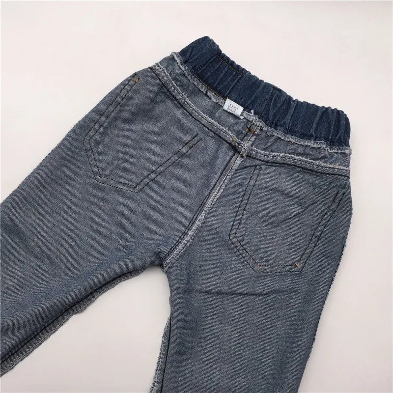 Рваные джинсы для девочек весенние модные детские рваные брюки Для детей от 2 до 8 лет Повседневное карандаш для маленьких мальчиков детские брюки 5795X