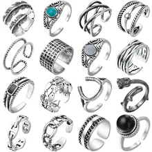 Todorova винтажные античные перьевые Регулируемые кольца стимпанк миди кольца на пальцы фаланги для женщин и мужчин богемные вечерние ювелирные изделия