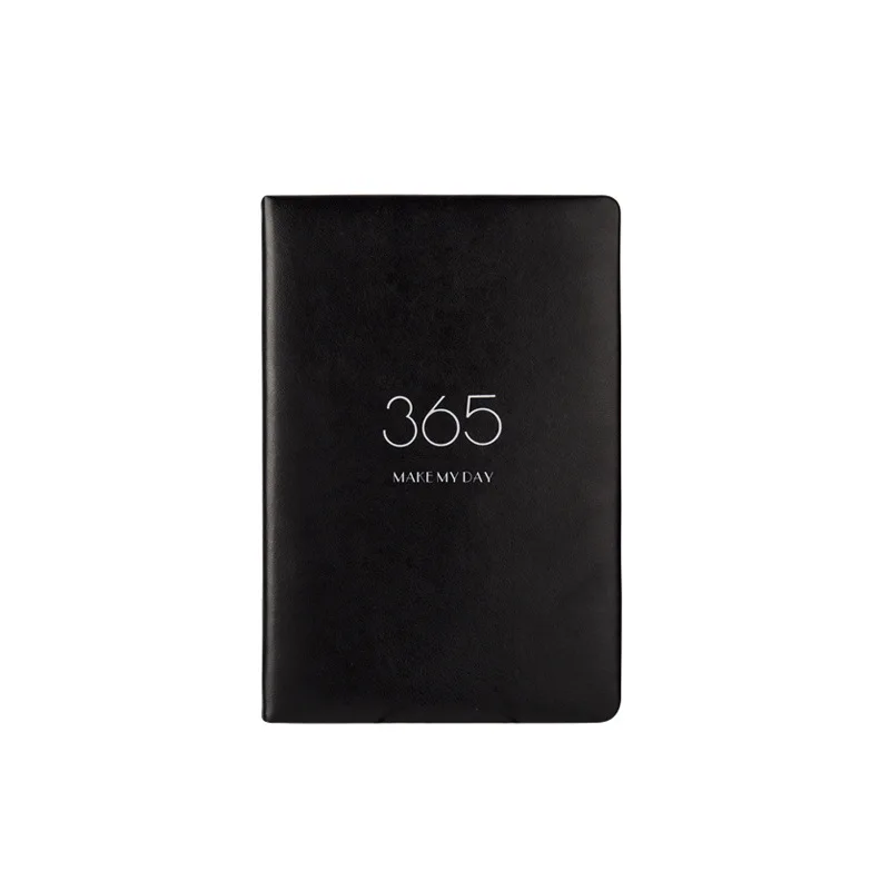 Корейский блокнот формата А5, кожаный блокнот, планировщик рисования,, сетчатые записные книжки путешественников и журналов, офисные школьные принадлежности - Цвет: Black Notebook