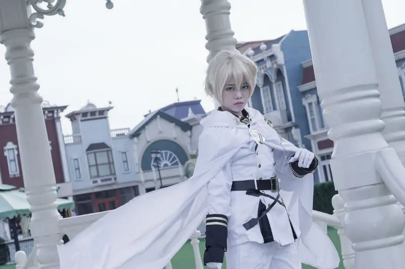 Owari no Seraph Серафим конца Ферид Батори униформа наряд аниме костюмы для косплея Полный комплект: плащ+ топ+ брюки+ ремень+ Талия+ перчатки