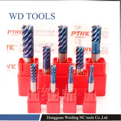 2pcs5. 0x50lx6d 6 флейта hrc70 5 мм торговли обеспечение высокого качества рако покрытие Вольфрамовых Твердых сплавов квадратный конец Мельницы