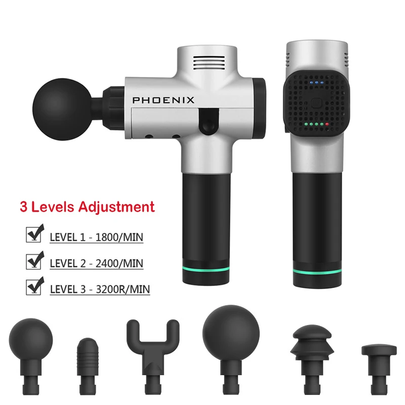 Электронный терапия тела фасциальных массажер перкуссии массаж пистолет физиотерапия мышцы глубоко расслабляющий вибрирующий боли
