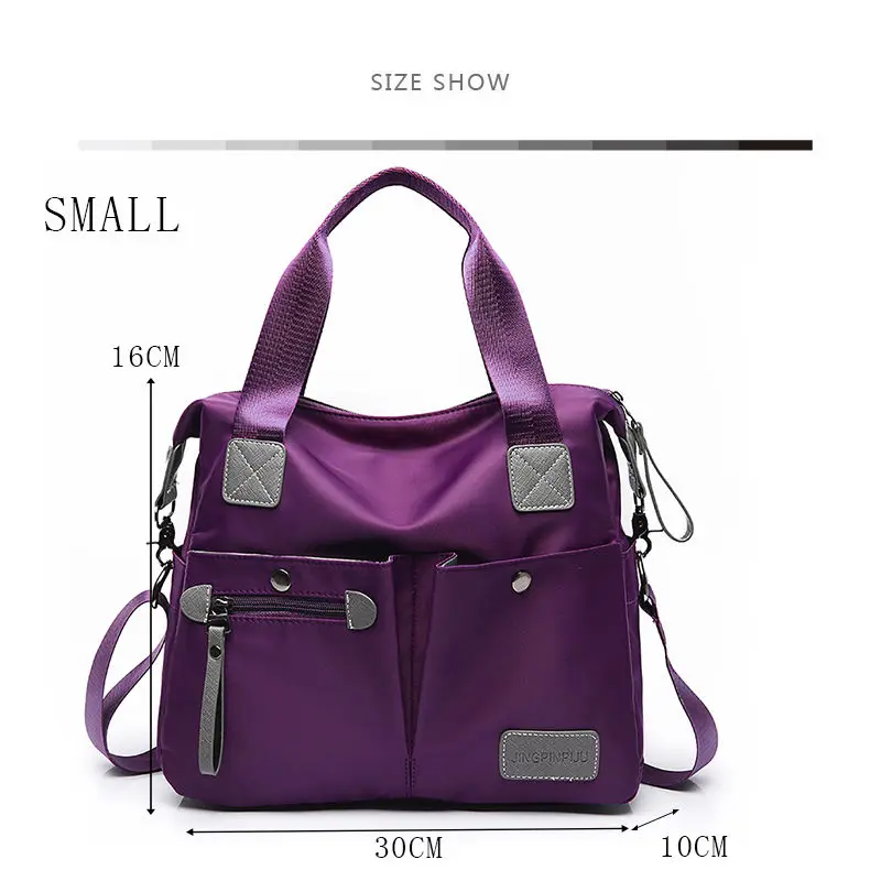 كبيرة قدرة حقيبة ساعي المرأة للماء حقيبة يد من النايلون أكياس للنساء 2018 عارضة الكتف Crossbody أكياس بولسا الأنثوية