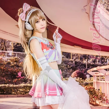 

Cosplay women's Love Live! Lovelive school idol project jersey anime Minami Kotori cheerleading clothes uniform