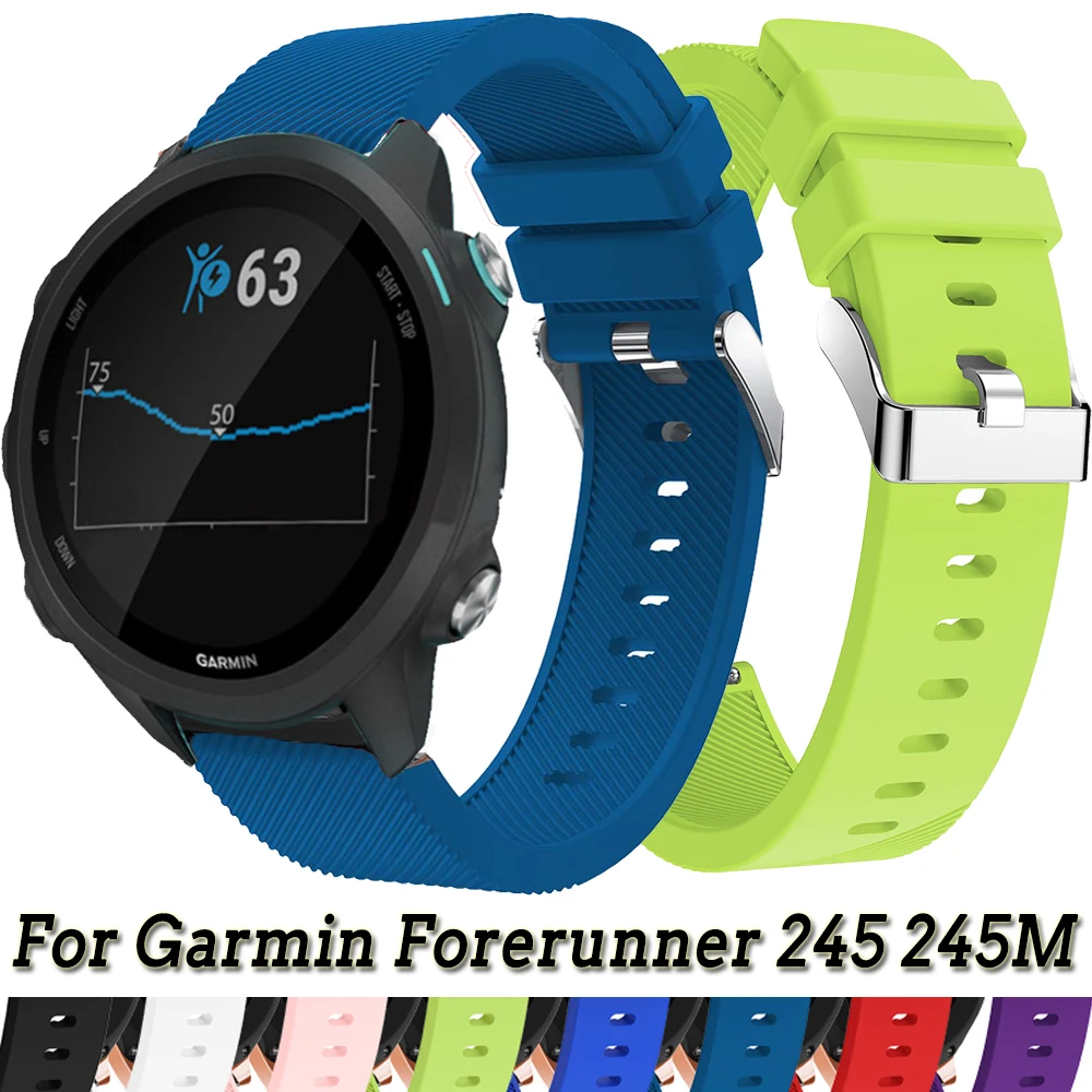 Ремешок для умных часов Garmin Forerunner 245 245M 645 сменный ремешок 20 мм спортивный дышащий
