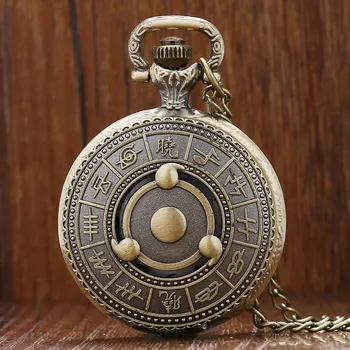 

Vintage Bronze Cosplay Cartoon Naruto Quartz Pocket Watch The Sharingan Design Men Boy Necklace Pendnat Chain Birthday Gift P739